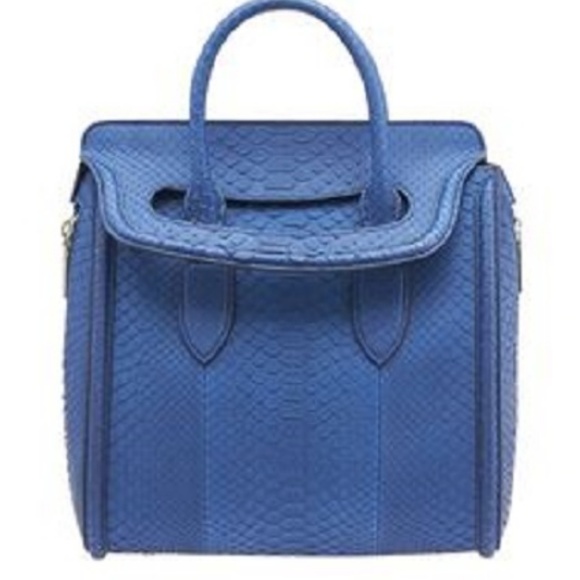Alexander McQueen Handbags - NWT Alexander McQueen Python Heroine Bag